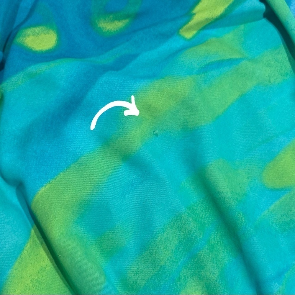 Natori Bat sleeve Y2K Tunic Dress Size M Blue,gree - Picture 8 of 10